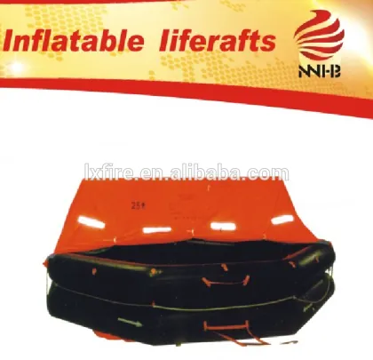A type liferaft, inflatable boat, throwing over type life raft