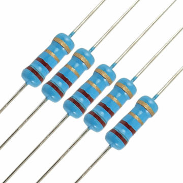 Điện trở màng kim loại 5W với các giá trị điện trở khác nhau (0,1R đến 10m, bao gồm 1K, 2K, 4,7K, 10K, 100K, 1M)