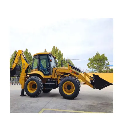 Yamanaka Manufacturer's Four-Wheel Steering Backhoe Loader and Four-Wheel Drive Off-Road Excavator Loader