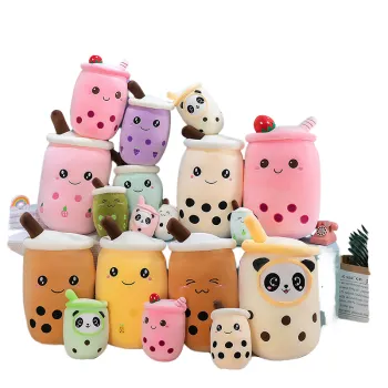 Cheap 24cm Bubble Tea Boba Plush Toys - Cute Anime Stuffed Soft Pillows