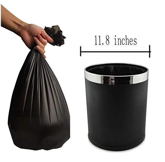 Black Garbage T-Shirt Plastic Dustbin Calendar Trash Bags on Roll