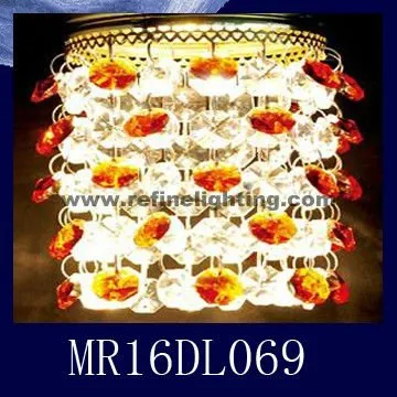 Double colour Crystal&Steel body crystal ceiling lighting