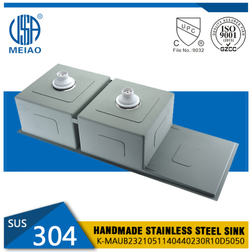 Cast Iron Sink With Drainboard Undermount Handmade Stainless Steel Drainboard Kitchen Sink Supplier