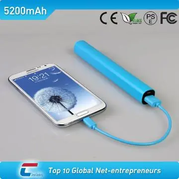 LED torch OEM ODM 5200mah mobile battery charger