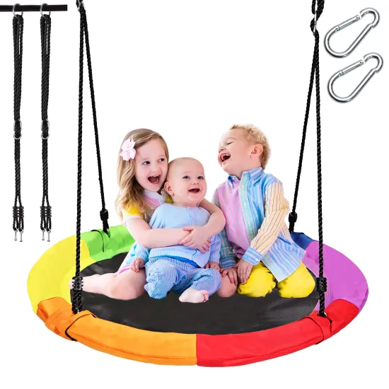 Stainless Steel Frame Sensory Spider Web Swing Toy: An Educational Tool for Autistic Children
