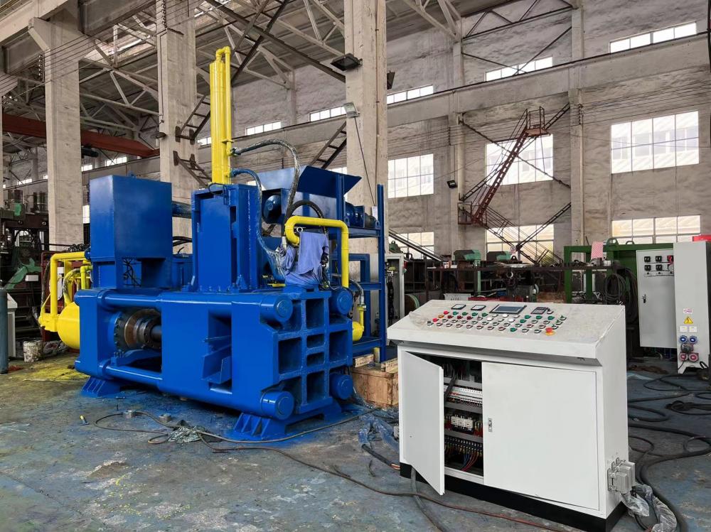 Horizontal Hydraulic Steel Chips Scrap Block Making Machine