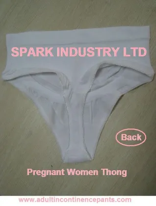 Stretchable Reusable Incontinence Underwear , Maternity Thong For Pregnant Women