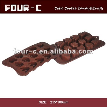 Rabbit & insects candy mould, silicone chocolate mould