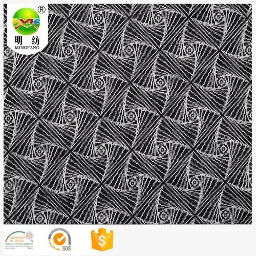 Wholesale cotton polyester spandex knitted jacquard fabric