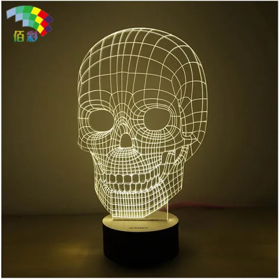 Wooden base acrylic custom 3d led night lamp