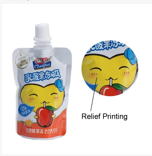 Plastic Stand-up Yogurt Packaging Bag