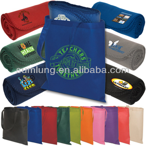 Econo Tote-A-Blanket Combo Lightweight Travel Blanket