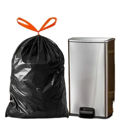 Tall Kitchen Trash Bags with Drawstring
