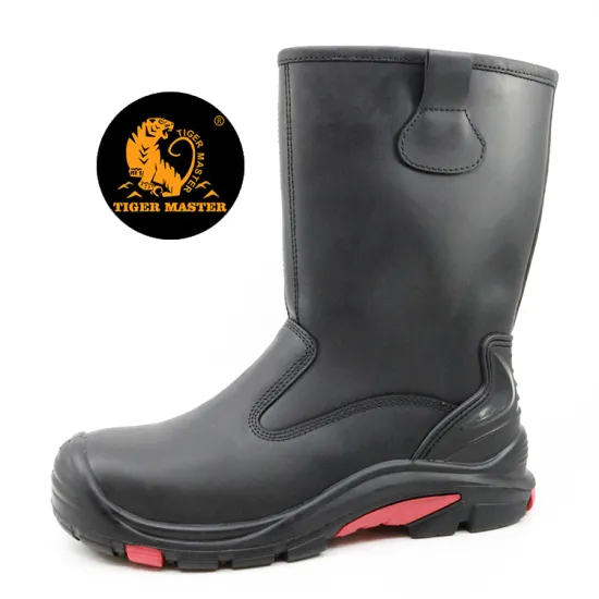 Oil slip resistant rubber sole welding boots