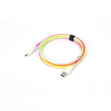 Colorful USBA to Type C Cable Fast Charging