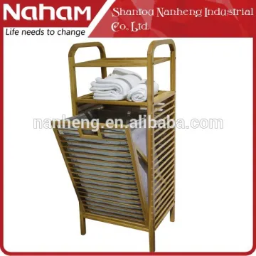 Naham new style bamboo decoration Storage rack with storage basket