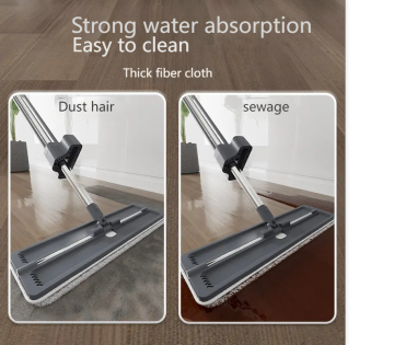 Kit de limpeza em casa de venda a quente: espanador de pano, limpador de janelas e mop de 360 ​​° Magic Flat