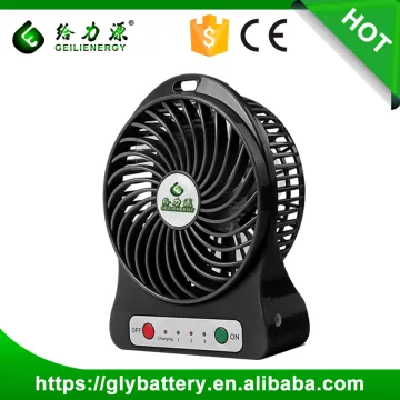 GLE New Portable Colorful Rechargeable Mini USB Fan With LED Light