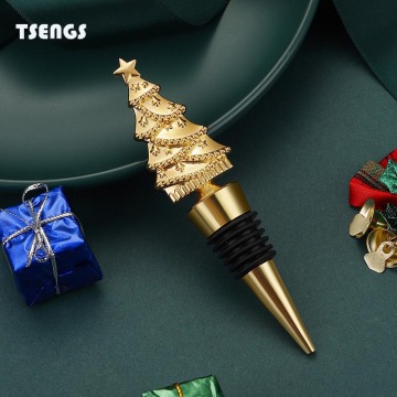 Heißer Weihnachtsbaumweinstopper mit Vakuumsiegel, perfektem Champagner und Partygeschenk