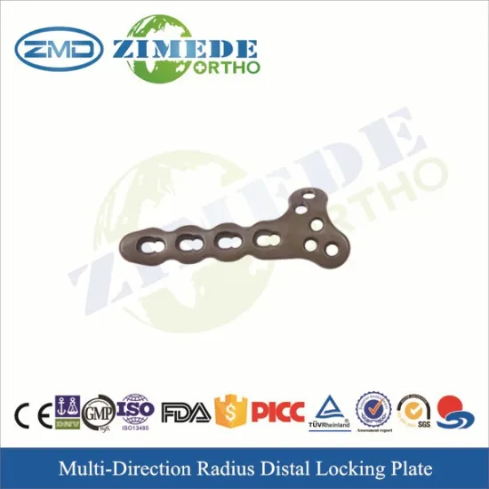 AO distal radius T shaped locking plate orthopedic fracture surgical implant