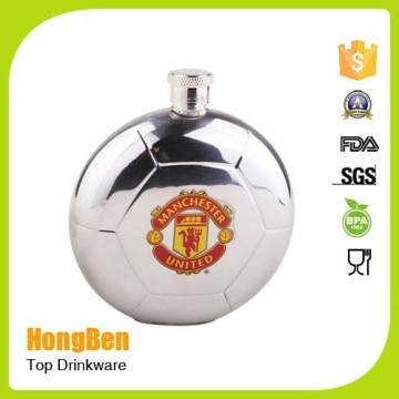 18/8 stainless steel printing round hip flask