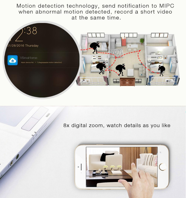 720P hd wifi cameras