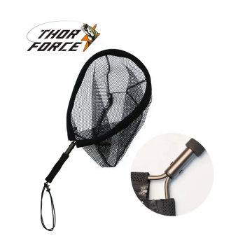 Thorforce 6mm PVC مطلية بشبكة الصيد من ألواح الألومنيوم مع مقبض 14 سم