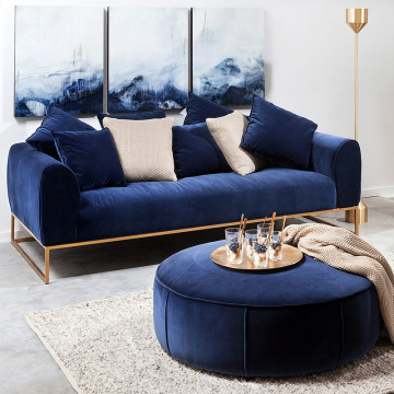 Blaues Schnittsofa Designs für Luxus -Wohnzimmersets