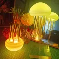 Lámpara de escritorio de medusas moderna con función de luz nocturna LED