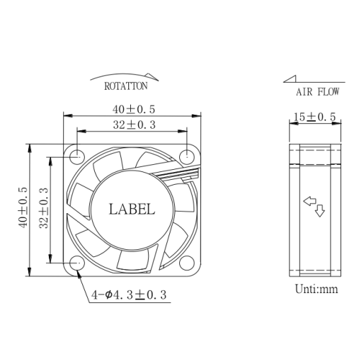 Crown 4015 Dc Axial Fan