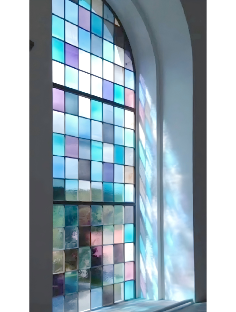 Tinted tempered glass