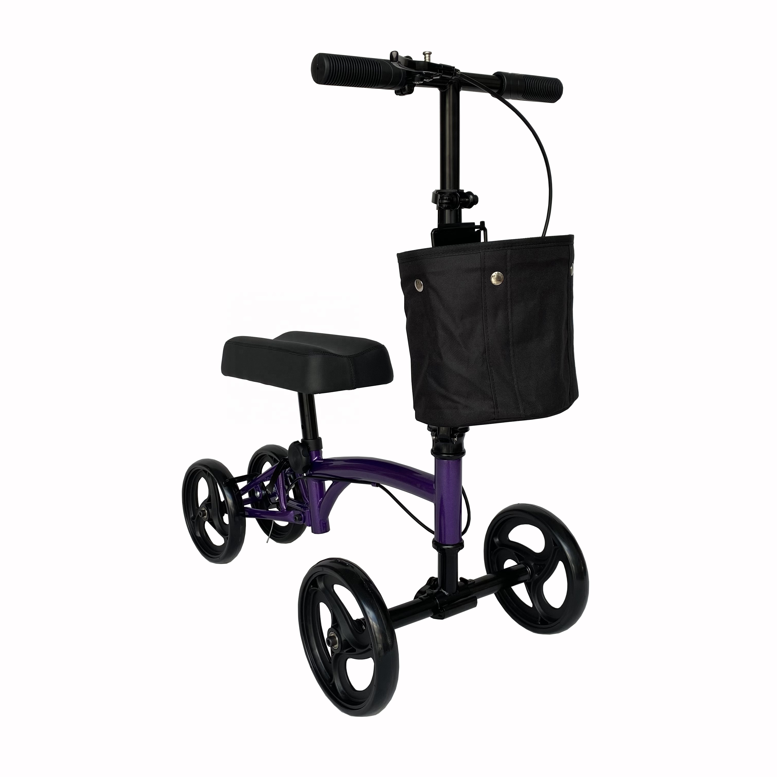 Leichte praktische Stahlknie -Roller Walker Rollator