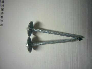 Roofing nails galvanized with umbrella