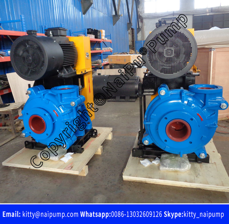  Chrome Metal Lined 6/4D Slurry Pump With 45kw CV Drive