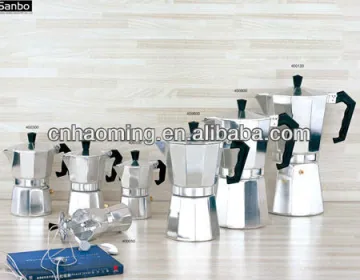 Die-cast aluminum coffee maker