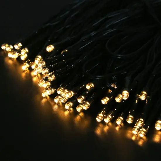 Outdoor Christmas Wedding Decor: Waterproof Light Garland with Solar Power for Garden