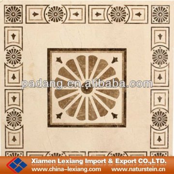 flower pattern medallion mosaic polished marble tile