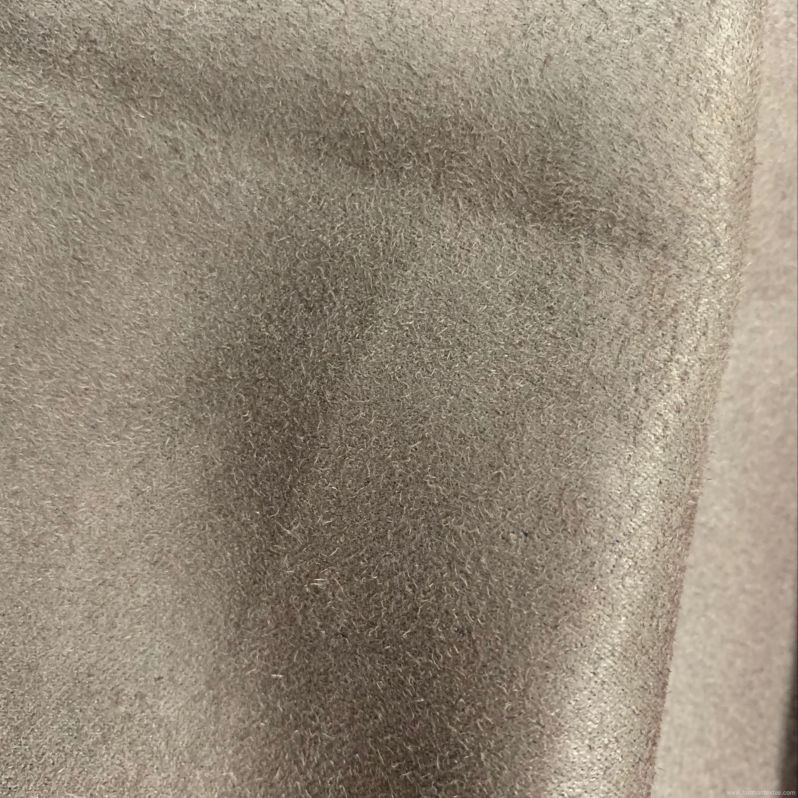 100% polyester warp woven suede fabric