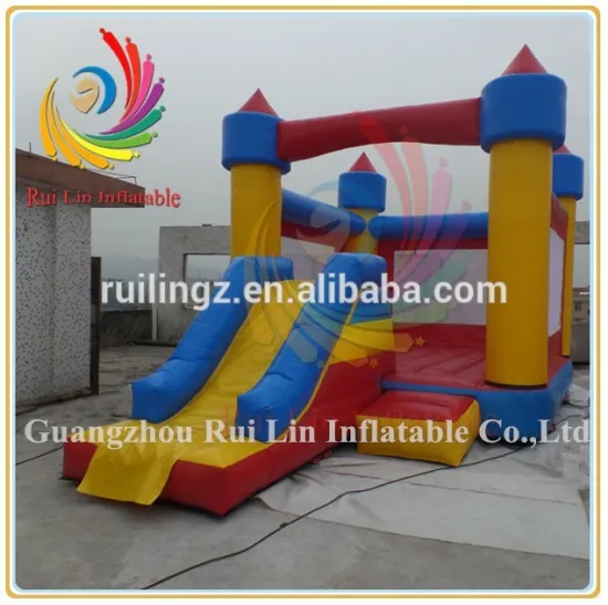 Rui Lin fun factory price inflatable bouncing with slide for children