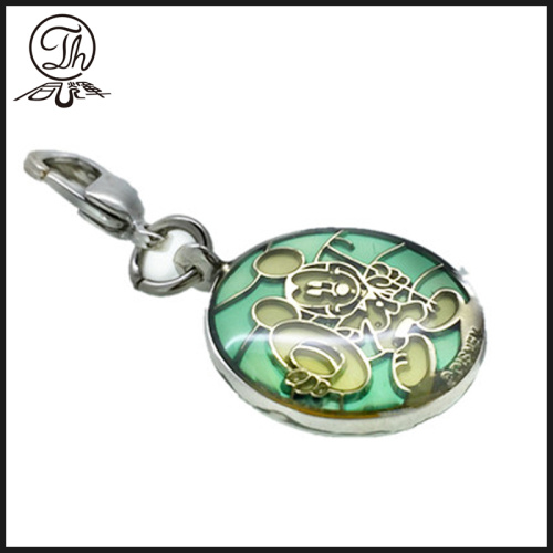 Gold soft enamel dog tag charms mobile
