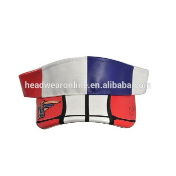 Hipster PU Leather Fabric Sun Visor Hats Breathable Cycling Caps