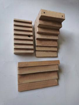 Transformer Laminated Wood Stepped Blocks