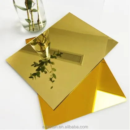 Golden Acrylic Mirror Sheets for Home Decoration