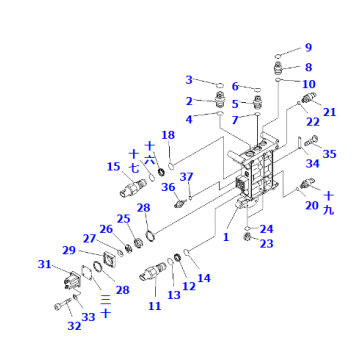 Bulldozer D375A-5 sensor assembly 6560-51-6202