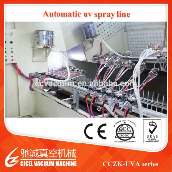 UV varnish sputtering system/Automatic UV coating machine/plastic spray painting line