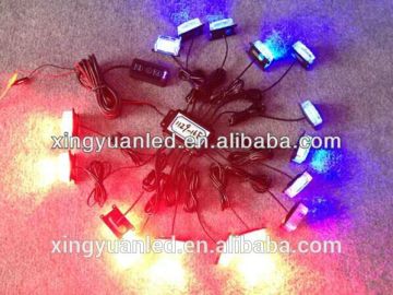 XY-1129-16-1W 48pcs 48W High-power LED flux Grill Strobe Light dash deck light Grille Lamp waterproof emergency