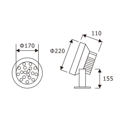 LEDER Bright Dimmable 21W LED Underwater Light