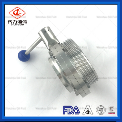 Stainless Steel Weld / Thread Butterfly Valve