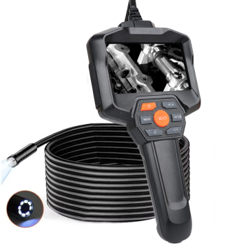 Professional Waterproof Borescope: 7.9mm HD 1080P 15m Inspection Camera with 4.3-inch IPS Screen for Industrial Endoscopic Use