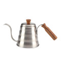 Pour over coffee kettle with wooden handle